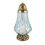 Znicz szklany 36 x 20 cm 45 h 150 g złoty