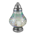 Znicz szklany 34 x 21 cm 39 h 130 g srebrny