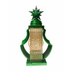 Znicz Artemida Xmas 33 cm zielono-złoty