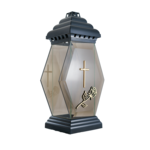 Znicz szklany 40 x 20 cm antracyt