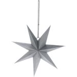 Papierowa gwiazda 45 cm jasnoszara