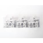 Bombka plastikowa lokomotywa 6 cm 3 sztuki srebrny