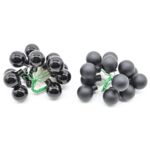 Wiązka bombek szklanych na druciku 2,5 cm 12 sztuk czarny