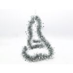 Łańcuch choinkowy z gwiazdkami 9 x 200 cm zielono-srebrny