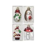 Bombka szklana 5 x 7 cm mix kształtów