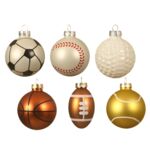 Bombka szklana piłka 6,5 cm mix kształtów