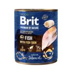 Karma mokra dla psa PREMIUM BY NATURE z rybą 800 g FISH&FISH SKIN Brit