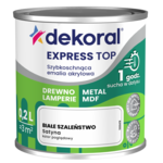 Szybkoschnąca emalia akrylowa EXPRESS TOP Białe szaleństwo 0,2 l Dekoral