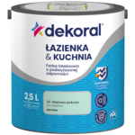 Farba lateksowa o podwyższonej odporności ŁAZIENKA & KUCHNIA Miętowa pokusa 2,5 l Dekoral