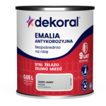 Emalia antykorozyjna Bezpośrednio na rdzę Szary jasny połysk 0,65 l Dekoral
