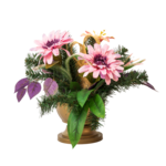 Stroik dekorowany w misie Gerbera mix