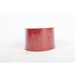 Wstążka brokatowa 6,5 x 1000 cm czerwony