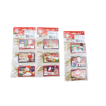 Zestaw zawieszek prezentowych 12 sztuk 7 x 5 cm mix wzorów