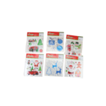 Zestaw naklejek świątecznych 22 x 19 cm mix wzorów