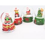 Kula śnieżna szklana 6 cm mix wzorów czerwony / zielony