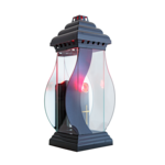 Znicz szklany kapliczka LED 40 x 20 cm 720 h antracyt