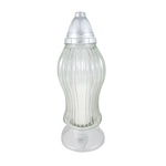 Znicz szklany 35 x 13 cm 45 h 150 g srebrny