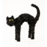 Dekoracja czarny kot 43 x 41 cm