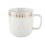 Kubek reliefowany ze złotym zdobieniem 340 ml