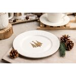 Talerz deserowy golden christmas tree 20,5 cm 6 sztuk