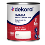 Emalia antykorozyjna Bezpośrednio na rdzę Biały połysk 0,65 l Dekoral