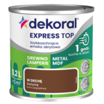 Szybkoschnąca emalia akrylowa EXPRESS TOP W dechę 0,2 l Dekoral