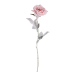 Róża sztuczna oszroniona 64 cm różowy