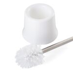 Szczotka do WC z metalową rączką 14,3 x 51 cm biały