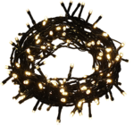 Lampki zewnętrzne 300 LED ciepły biały na transformator z programatorem 16,45 m Cortina