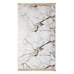 Dywan drukowany Neva petra folia 60 x 100 cm biało-złoty