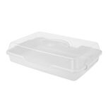 Pojemnik na ciasto COOKIE 43,5 x 29,5 cm biały