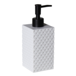 Dozownik mydła Armo 7 x 18,5 cm biało-czarny