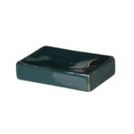 Mydelniczka Eryn 11,5 x 8,5 x 3 cm zielono-złoty