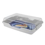 Pojemnik na ciasto COOKIE 43,5x29,5 cm szary