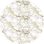 Dywan drukowany Neva petra folia 100 cm biało-złoty