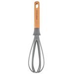 Trzepaczka z drewnianym uchwytem szary 30 x 7 x 7 cm