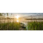 Obraz Canvas 45 x 140 cm EX579 Boat in the grass