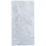 Dywan Cubic w kwadraty 70 x 140 cm szary