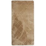 Dywan Cubic w kwadraty 70 x 140 cm beżowy