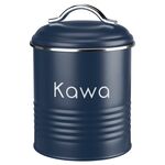 Pojemnik metalowy okrągły ALCANO KAWA granat