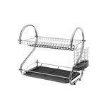 Suszarka do naczyń silikonowa Camelia 2 poziomy szara