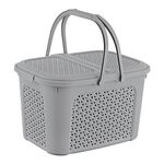 Koszyk piknikowy inka "rattan-style" nordic grey