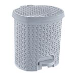 Kosz na śmieci z pedałem Tjark "rattan-style" 5,5 l nordic grey