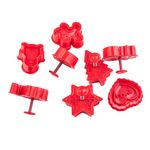 Komplet 8 wykrawaczy z funkcją stempelków BOŻE NARODZENIE 6,5 x 6,5 x 4 cm