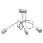 Lampa sufitowa 3-punktowa WEGA biała 3x E27
