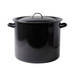 Garnek emaliowany gładki z pokrywką 40 cm 40 l
