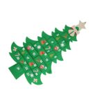 Kalendarz adventowy DIY z filcu 51,5 x 90 cm zielony