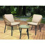 Zestaw mebli ogrodowych Master Grill & Partry 2 osobowy brązowy