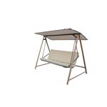 Huśtawka z zadaszeniem Zen 224 x 131 x 168 cm beżowy