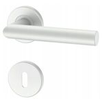 Klamka UNO srebrna na okrągłym szyldzie na klucz Italian Line